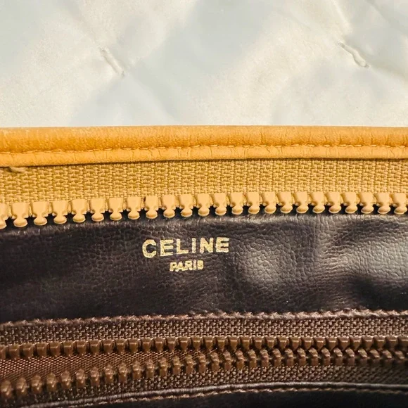 Celine Tan Cosmetic Bag